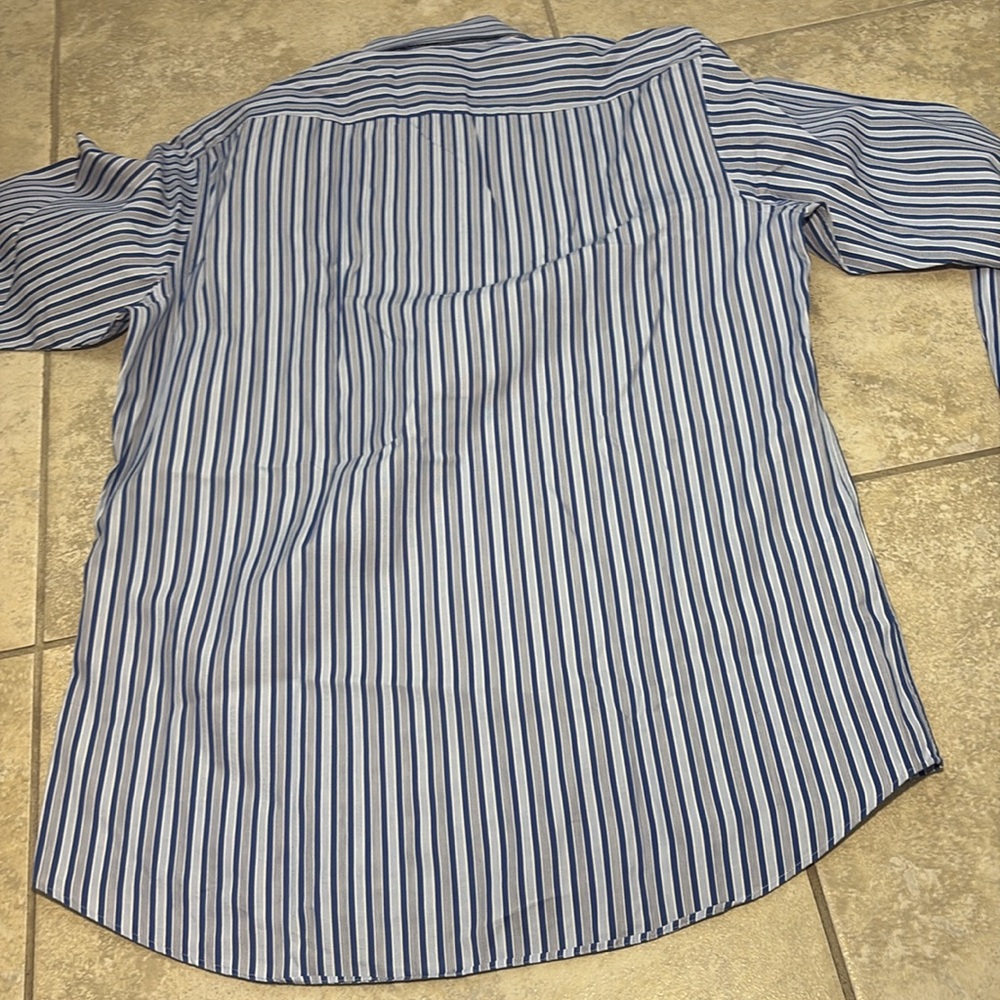 Boss Men's Dress Shirts - Navy, Pink, and Blue Stripes - Picture 6 of 16